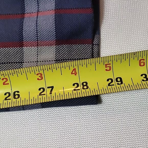 DJ PLUS multi colored plaid slim fit pants size 36 - Picture 5 of 5